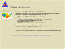 Tablet Screenshot of centennialgeo.com